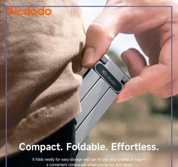 هولدر رو میزی و سه پایه مگنتی مکدودو MCDODO Triangle Foldable Magnetic Phone Stand TB-6210 (E)