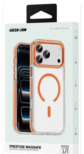قاب محافظ آیفون 17 پرو مکس گرین لاین Green Lion MasgSafe Prestige Case GNMXMG17PMB (E)