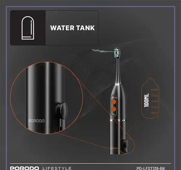 مسواک برقی و دهان شویی پرودو Porodo Water Floss & Sonic Electric Toothbrush PD-LFST139 (E)