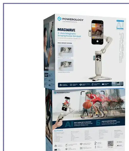 گیمبال مگنتی استبلایزر پاورولوژی Powerology Magwave 3-Axis Magnetic Gimbal PWSMP2WH (E)