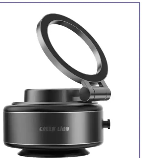 هولدر وکیومی برقی گرین لاین Green Lion GX-29 Auto Suction Phone Holder GNASCPHL29BK (E)