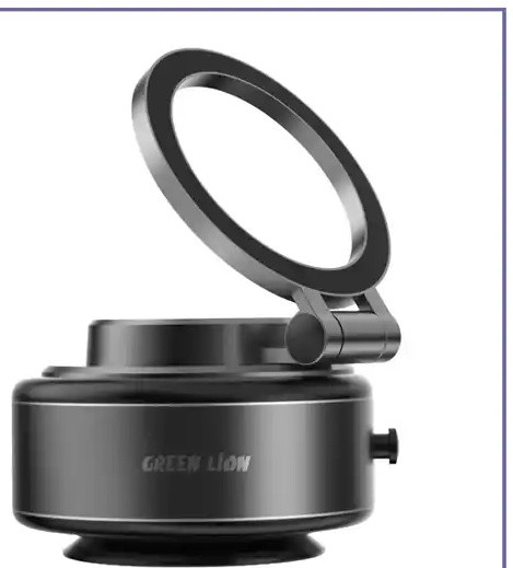 هولدر وکیومی برقی گرین لاین Green Lion GX-29 Auto Suction Phone Holder GNASCPHL29BK (E)