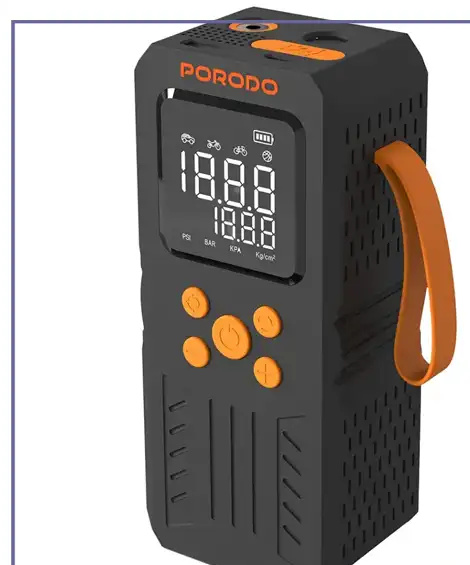 جامپ استارت و پمپ باد پرودو Porodo 4-In-1 Multi-Tool Inflator & Jump Starter PD15KJSPBK (E)