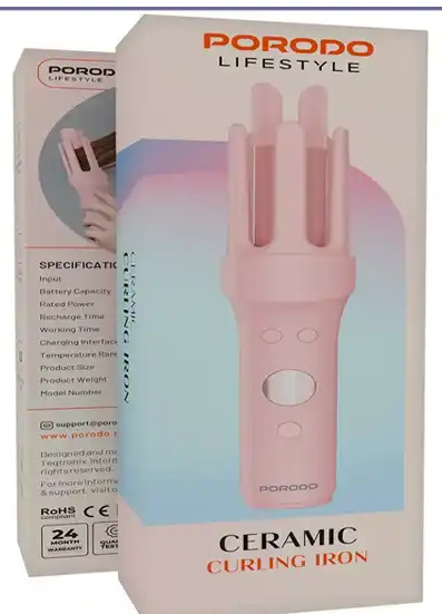 فرکننده مو سرامیکی پرودو Porodo Lifestyle Ceramic Curling Iron PDBL258PK (E)