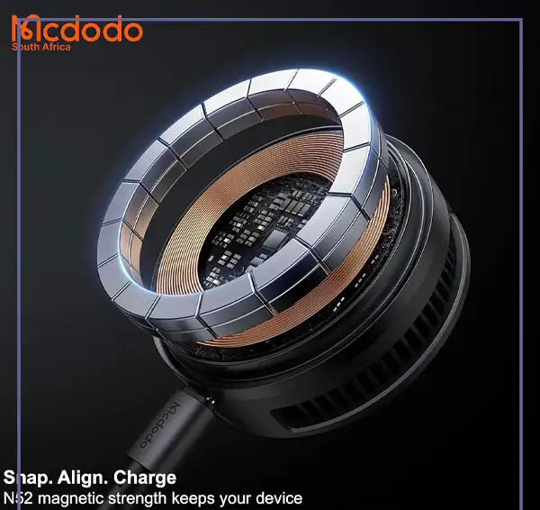 فن خنک کننده و شارژر وایرلس 25 واتی مکدودو MCDODO Wireless Charger Fast Charging Qi2 CH-8410 (E)