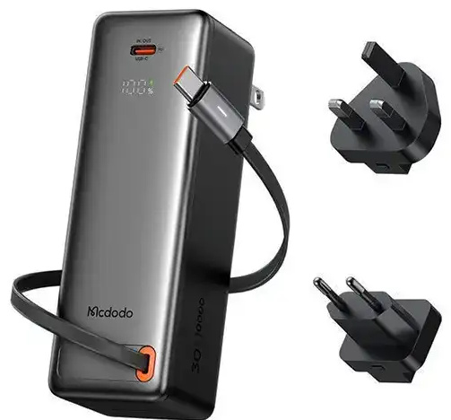 پاوربانک 10000 و آداپتور شارژ 30وات مک دودو Mcdodo 3-in-1 Power Bank MC-3181 (E)
