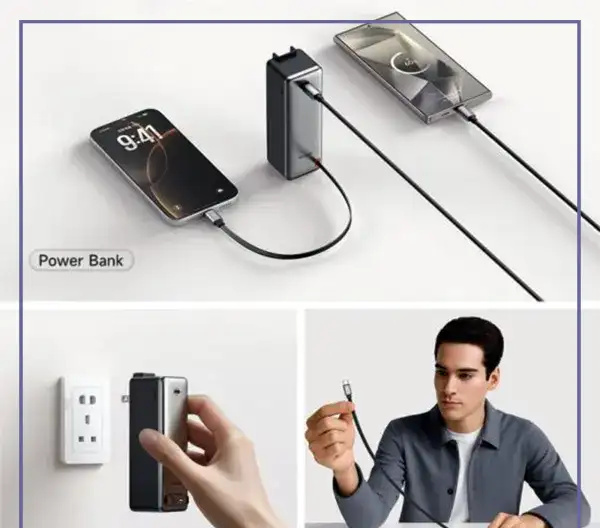 پاوربانک 10000 و آداپتور شارژ 30وات مک دودو Mcdodo 3-in-1 Power Bank MC-3181 (E)