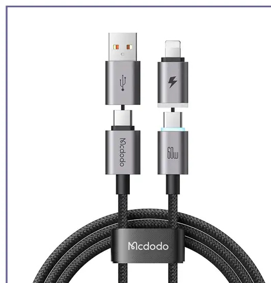 کابل چهار سر 60 وات مک دودو Mcdodo Cab Nexus MagTidi Cable CA-6560 (E)