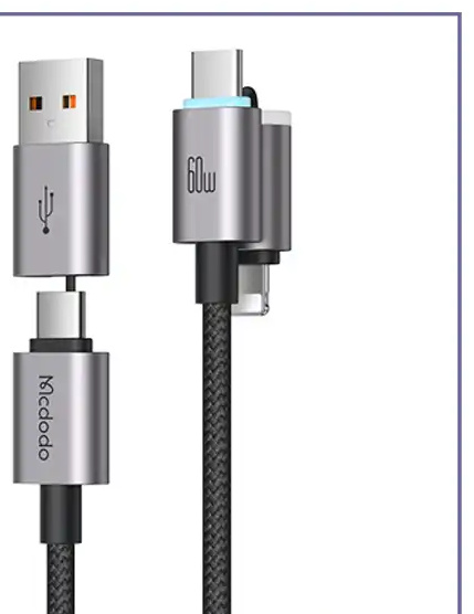 کابل چهار سر 60 وات مک دودو Mcdodo Cab Nexus MagTidi Cable CA-6560 (E)