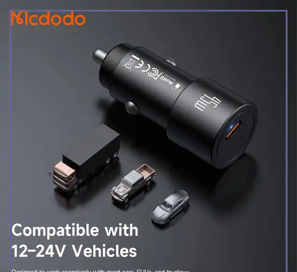 شارژر فندکی 45 وات مک دودو Mcdodo Obsidian Type-C Car Charger CC-5340 (E)