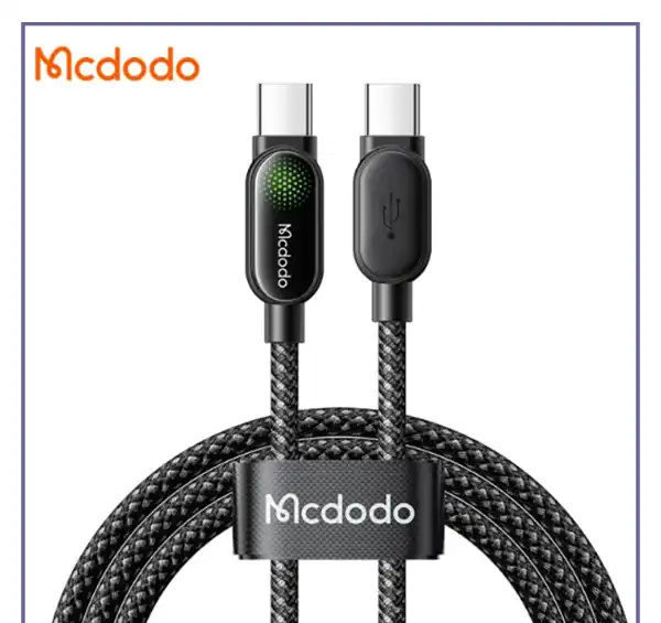 کابل شارژ دو سر تایپ سی 100 وات 1.2 متر مک دودو Mcdodo LightSync Cable CA-5620 (E)