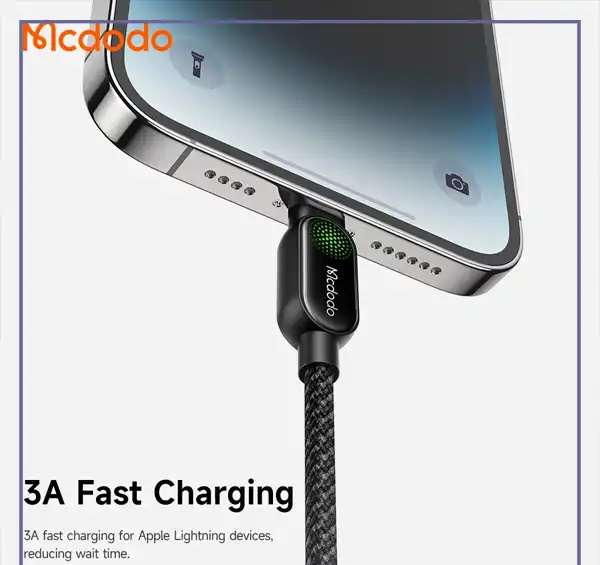 کابل شارژ لایتنینگ 1.2 متر مک دودو Mcdodo LightSync Cable CA-4510 (E)