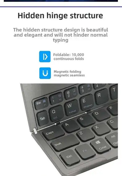کیبورد بلوتوثی تاشو کوتسی COTECI HARMONICA FOLDING KEYBOARD OF-043 (E)