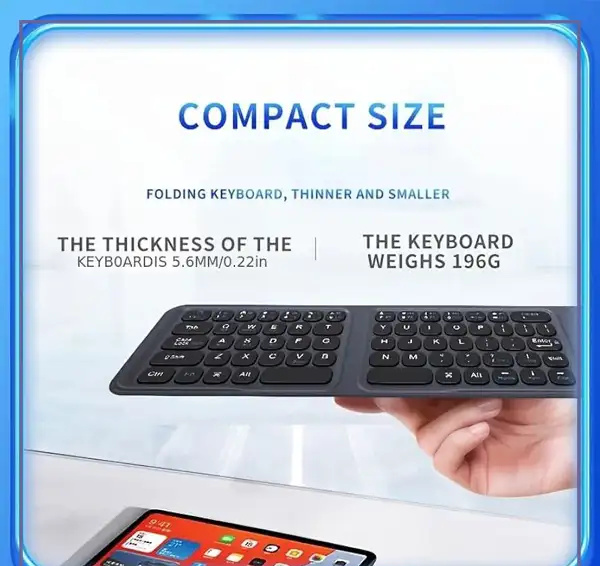 کیبورد تاشو بلوتوثی کوتسی Coteci Folding Keyboard TRI-MODE OF-051 (E)