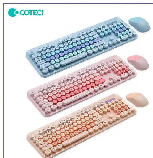 موس و کیبورد بی سیم کوتسی Coteci Keyboard Set OF-054 (E)