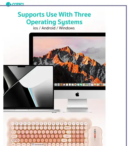 موس و کیبورد بی سیم کوتسی Coteci Mouse And Keyboard Set OF-056 (E)