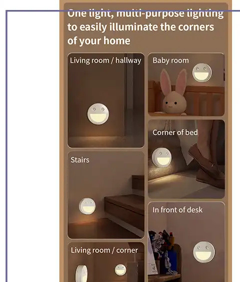 چراغ هوشمند کوتسی Coteci LED Nigh Light Sensor LA-002 (E)