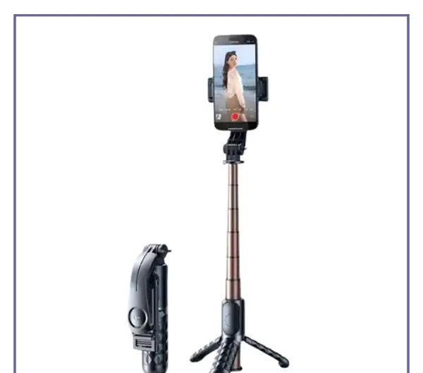 سه پایه و مونوپاد شاتر دار رتاکو Rtako Mini Clip Selfie Stick Q10R (E)