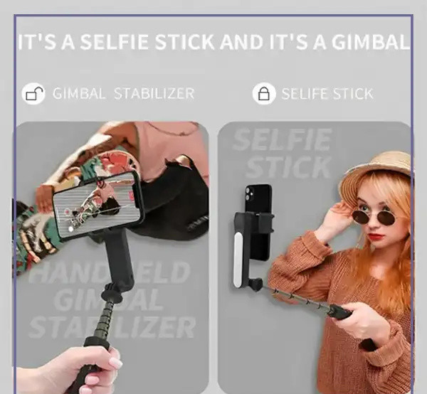 گیمبال و مونوپاد سه پایه شاتر دار رتاکو Rtako Anti Shake Gimbal L09 Pro Max (E)