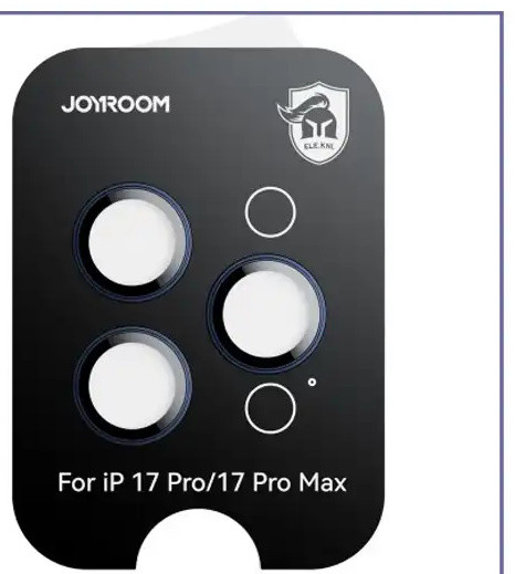 گلس لنز آیفون 17 پرو و پرو مکس جویروم Joyroom Iphone 17Pro/Pro Max Camera Lens Glass JR-17QS3 (E)