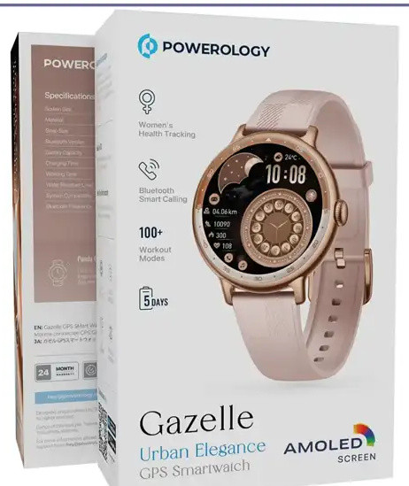 ساعت هوشمند پاورولوژی Powerology Gazelle Smart Watch PSWGBT60 (E)