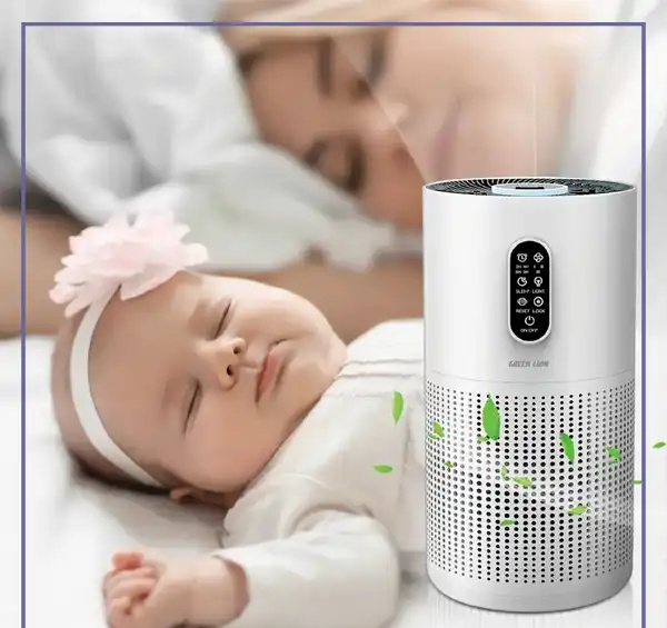 دستگاه تصفیه هوا گرین لاین Green Lion Compact Air Purifier GNCMPAIRPRWH (E)