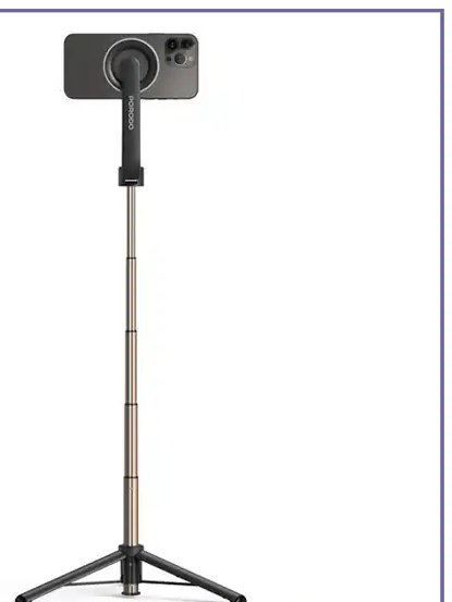 مونوپاد و سه پایه مگنتی پرودو Porodo Magsafe Selfie Tripod PDMGS64BK (E)