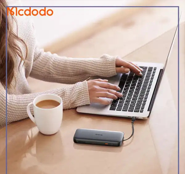 پاوربانک 45 وات 10000 با کابل تایپ سی جمع شونده مک دودو Mcdodo Power Bank MC-5920 (E)