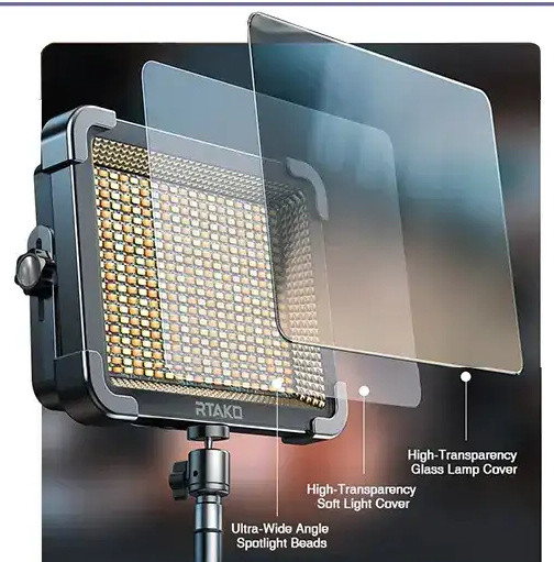 چراغ کمپینگ شارژی رتاکو RTAKO AR-GTB600T Multi-Function Charging Panel Light (E)