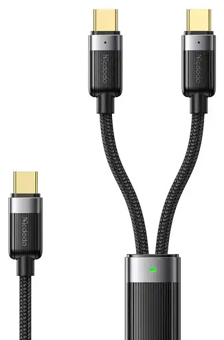 کابل سه سر تایپ سی با بدنه مگنتی مک دودو Mcdodo Magnetic Self – Winding CA-7380 (E)