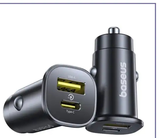 شارژر فندکی دو پورت 30 وات بیسوس Baseus GoTrip DP1 Car Charger BS-C15C1 (E)