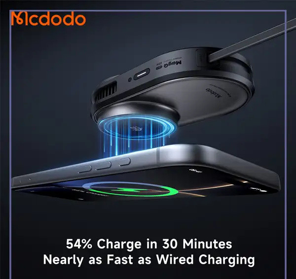 هولدردریچه کولری و شارژ وایرلس مک دودو Mcdodo MagQ Ultra Qi2 CH-8400 (E)