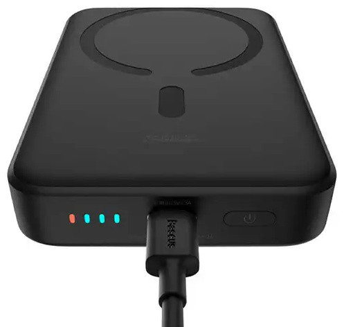 پاور بانک 10000 وایرلس 15 وات و تایپ سی 30 وات بیسوس Baseus PPCXM1030 Magnetic Mini Power Bank (E)
