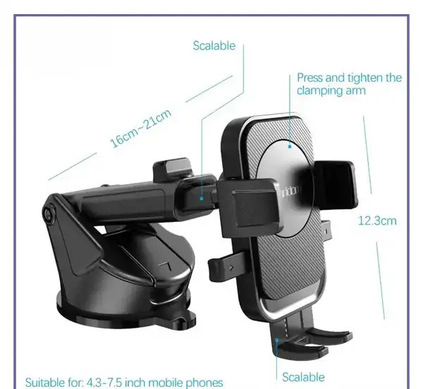هولدر موبایل ارلدم Earldom Car Holder Suctioncup EH263 (E)