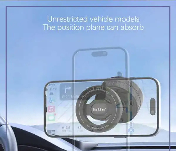 هولدر مگنتی وکیومی ارلدم Earldom agnet Suction Cup Phone Holder EH308 (E)