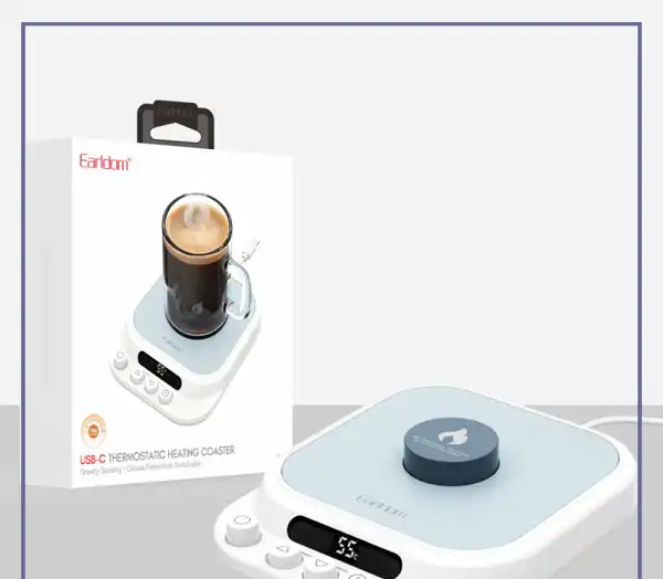 گرم کن ماگ رومیزی ارلدم Earldom Thermostatic Heating Coaster C05 (E)