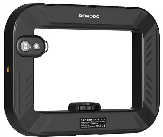 رینگ لایت دستی پرودو Porodo Handheld Ring Grip Camera PDLFST214BK (E)