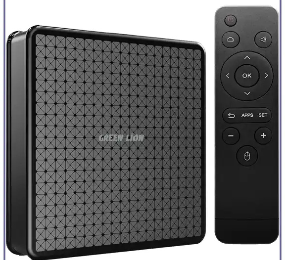 اندروید باکس گرین لاین Green Lion Android TV Box 4K with Remote Control GNANDTVBOXBK (E)