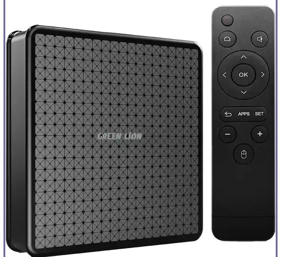 اندروید باکس گرین لاین Green Lion Android TV Box 4K with Remote Control GNANDTVBOXBK (E)