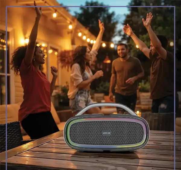 اسپیکر بلوتوثی 100 وات گرین لاین Green Lion Beam Plus Wireless Speaker GNBMPLSSPBK (E)