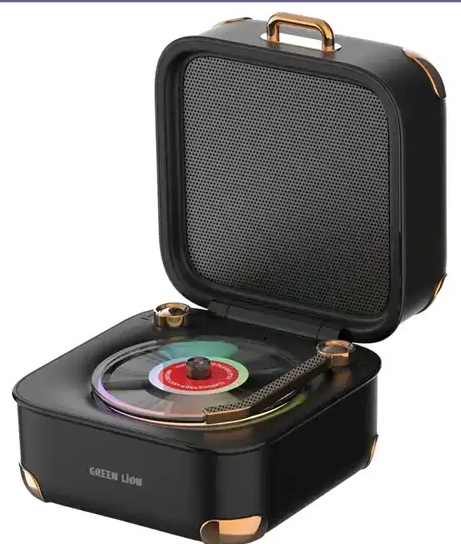 اسپیکر بلوتوثی گرین لاین Green Lion Gramo Vinyl Wireless Speaker GNGRMSPKRWH (E)