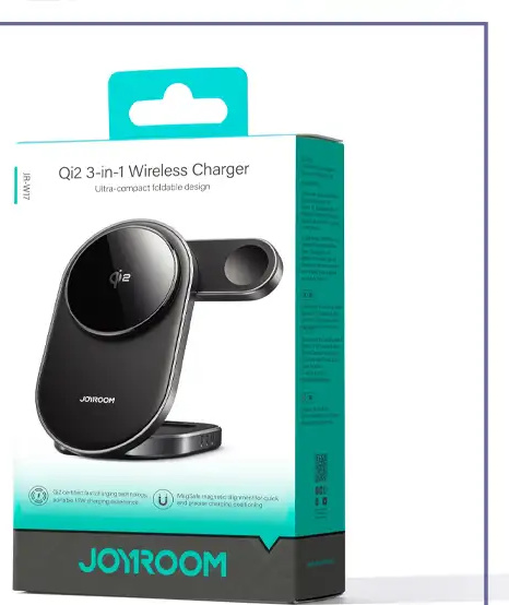 هولدر و شارژر وایرلس جویروم JR-W17 3-in-1 Wireless Charger (E)
