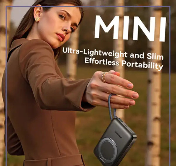 پاور بانک10000 مگنتی 22.5 وات جویروم Joyroom JR-PBM02 3in1 magnetic mobile power bank (E)