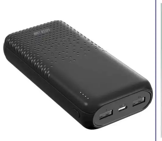 پاور بانک 20000 گرین لاین Green Lion Rome Ultra Slim Power Bank GNROME20KPBBK (E)