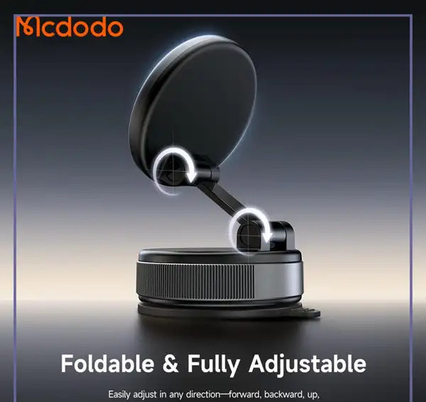 هولدر وکیومی مگنتی تاشو موبایل مک دودو MCDODO TB-8540 CarGO Car Phone Holder (E)