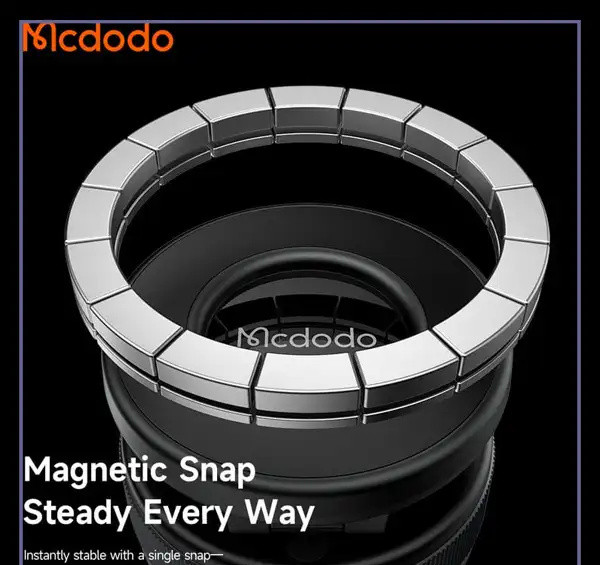 هولدر وکیومی مگنتی تاشو موبایل مک دودو MCDODO TB-8540 CarGO Car Phone Holder (E)