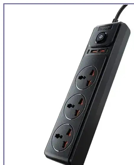 محافظ برق چند راهی برق 2500 وات جویروم JOYROOM 7-in-1 Versatile Power Strip JR-TE1 (E)