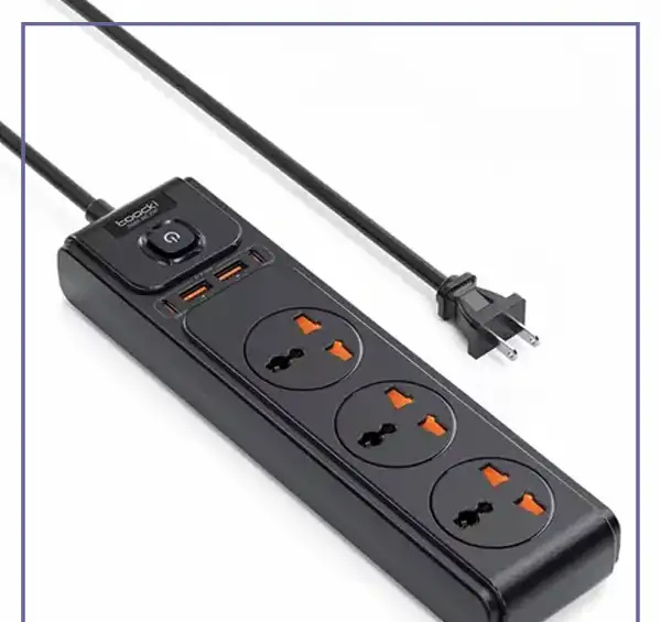 محافظ برق چند راهی برق 2500 وات جویروم JOYROOM 7-in-1 Versatile Power Strip JR-TE1 (E)