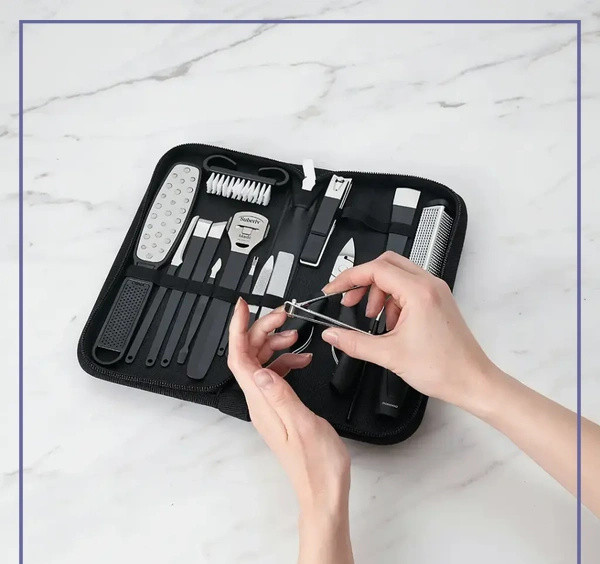 ست ۱۶ کاره مانیکور و پدیکور ناخن پرودو Porodo Manicure & PedicureSet PDLFST8010BK (E)