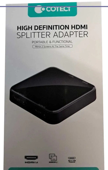مبدل و سوئیچ 1به2 HDMI کوتسی Coteci HDMI Splitter Adapter OF-037 (E)